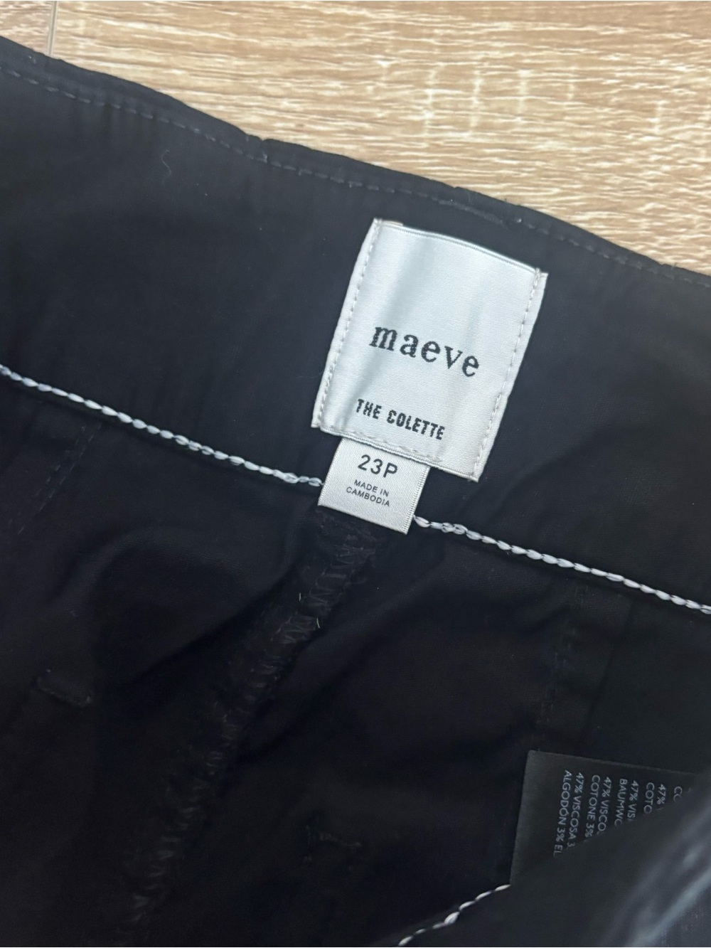 Anthropologie The Colette Pant By Maeve Black Size 23P - Picture 7 of 10